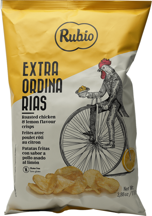 Buy Rubio Chips - Roasted Chicken & Lemon Flavor (110g) - The Swift Trading