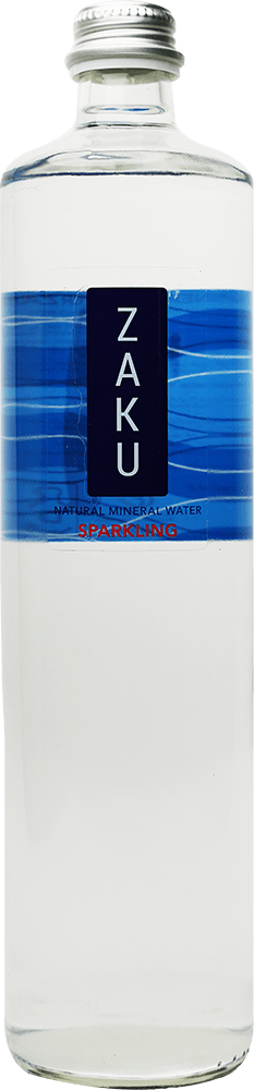 Sparkling water bottle in Blue color