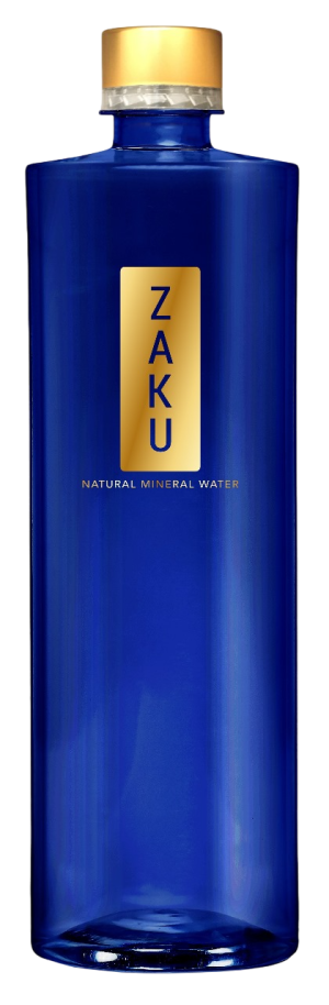 ZAKU Mineral Water Pet Bottle Gold Blue - 310 ml